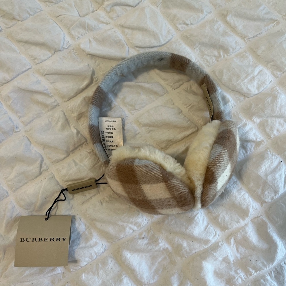 Burberry Plaid Earmuffs